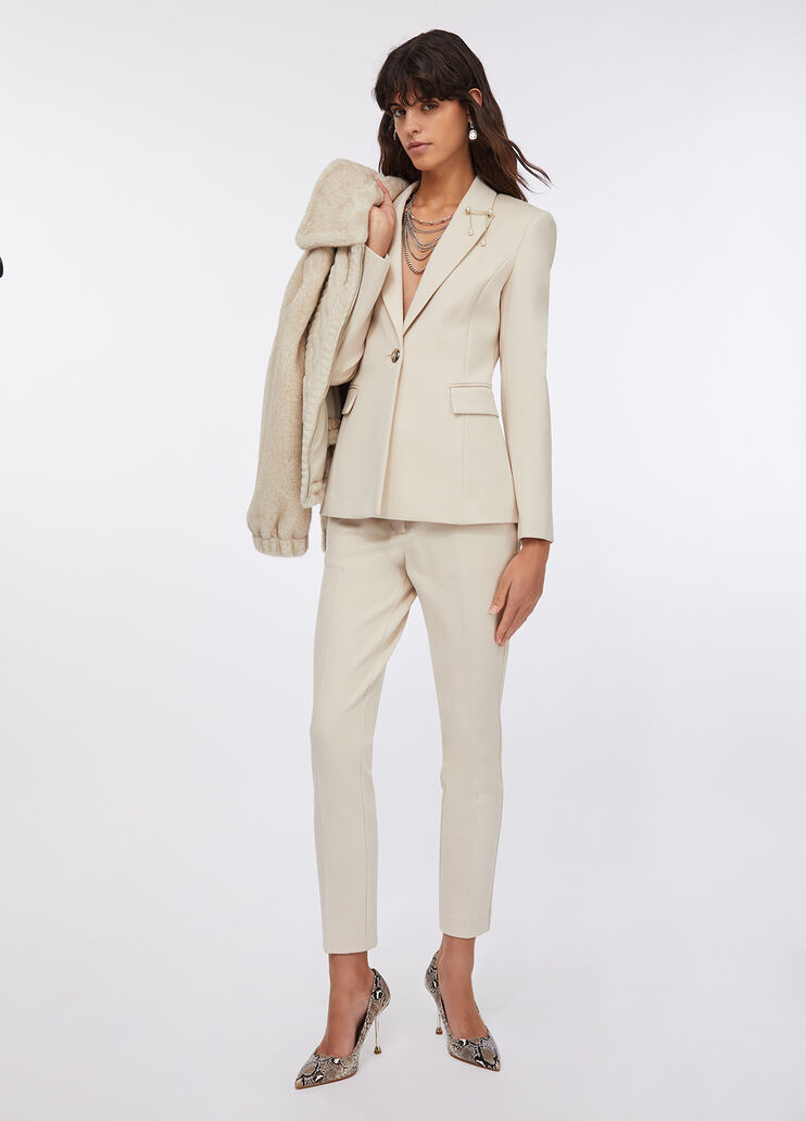 Cigarette trousers white Liu Jo - large image number 5