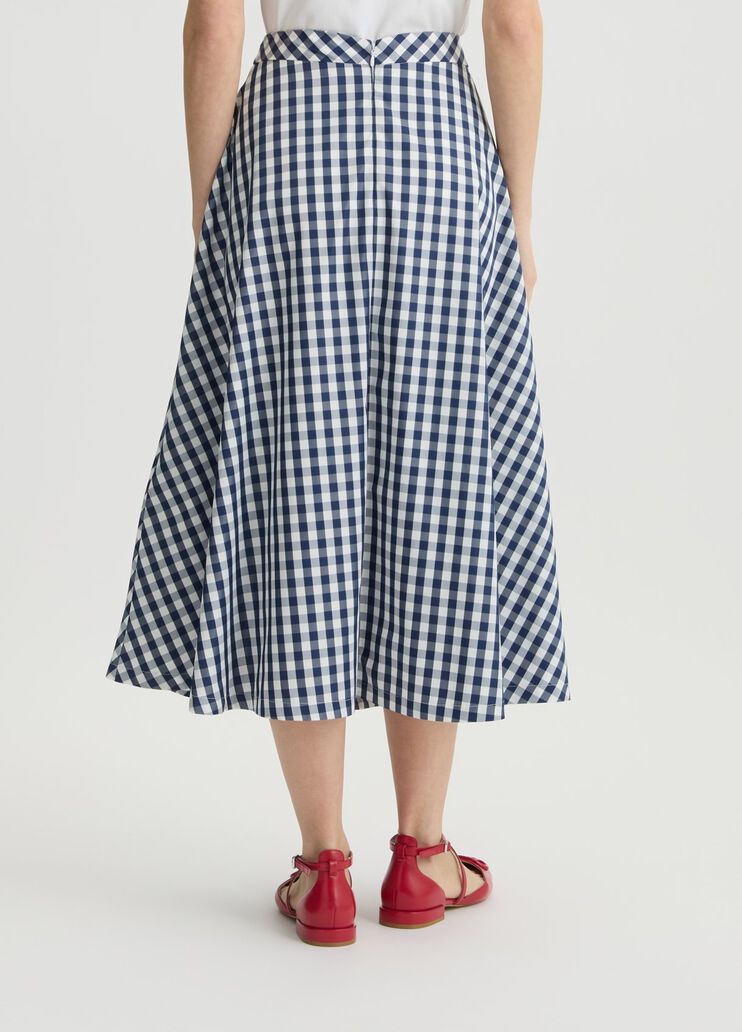 Vichy long skirt blue Liu Jo - large image number 1 Vichy long skirt blue Liu Jo - large image number 1