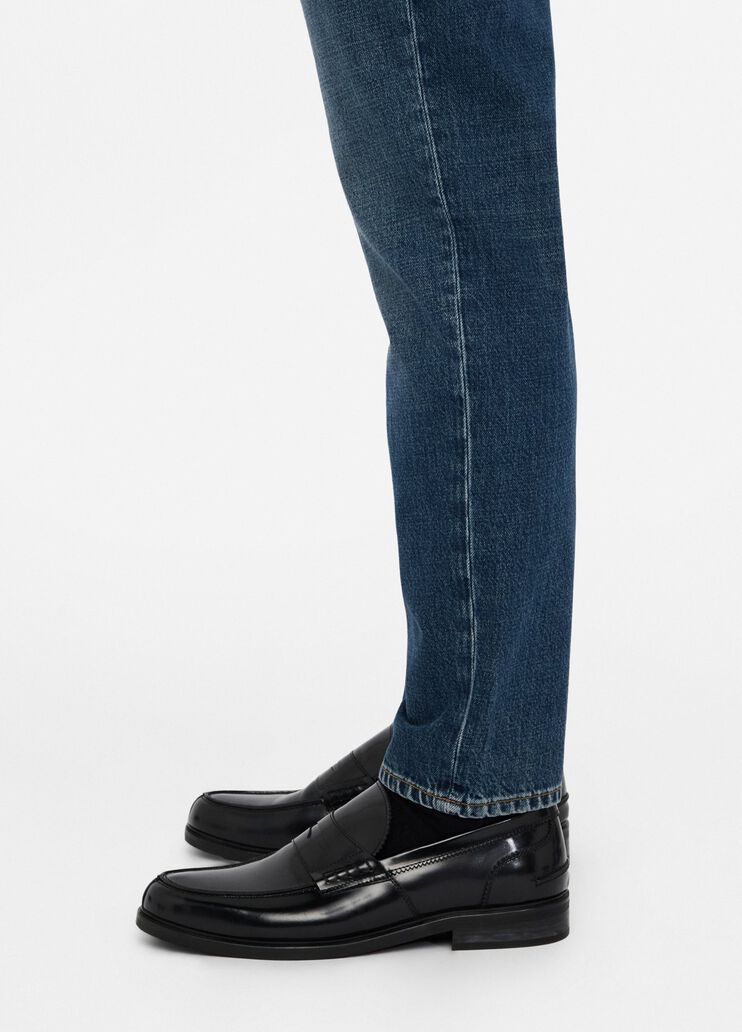 Jeans im Tapered-Fit aus Baumwolle in Used-Optik Denimblau Liu Jo - large image number 3 Jeans im Tapered-Fit aus Baumwolle in Used-Optik Denimblau Liu Jo - large image number 3