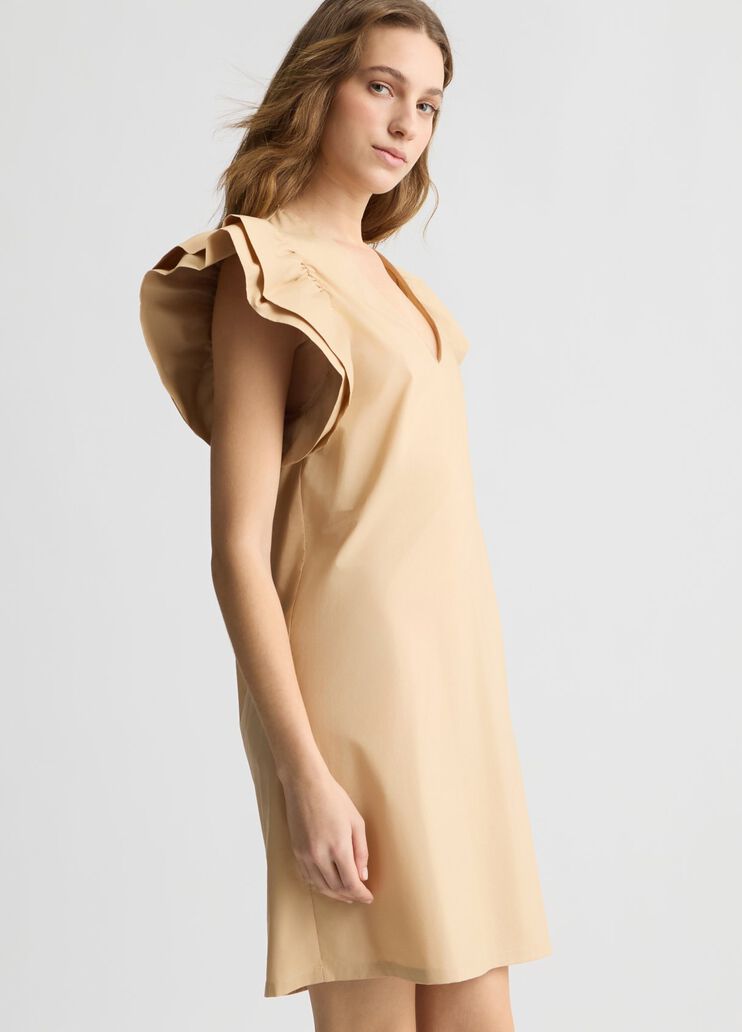 Short poplin dress beige Liu Jo - large image number 3 Short poplin dress beige Liu Jo - large image number 3