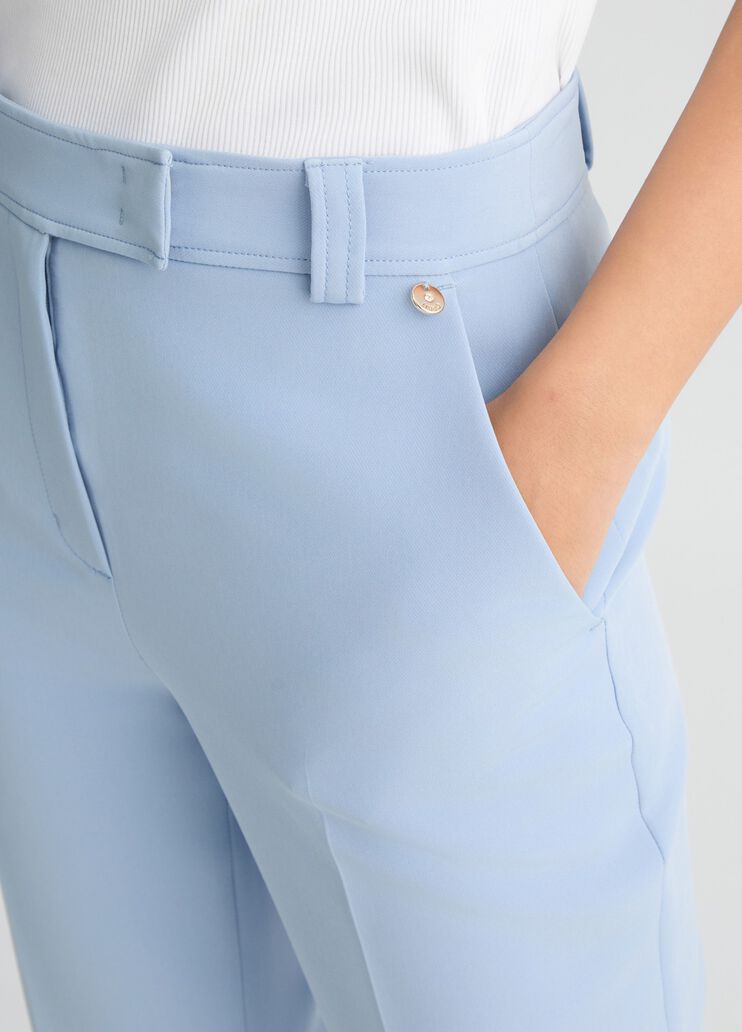 Cropped light blue trousers light blue Liu Jo - large image number 4 Cropped light blue trousers light blue Liu Jo - large image number 4