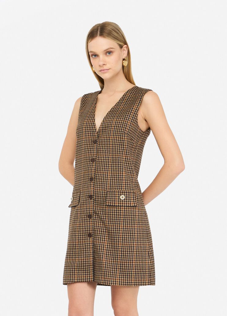 Short chequered dress beige Liu Jo - medium Short chequered dress beige Liu Jo - medium