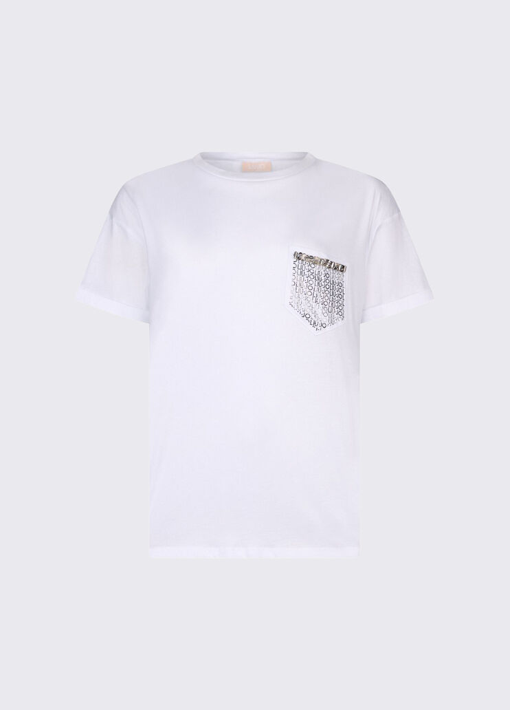 T-Shirt mit Schmucktasche Wei&szlig; Liu Jo - large image number 6