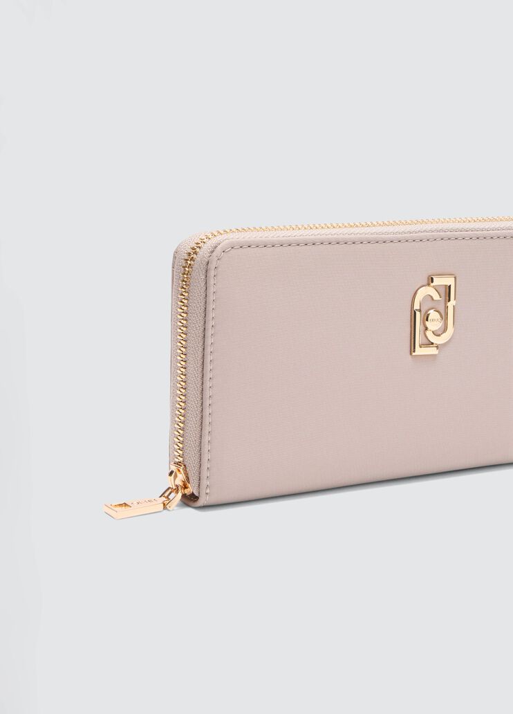 Large nylon zip-around wallet grey Liu Jo - large image number 2 Large nylon zip-around wallet grey Liu Jo - large image number 2