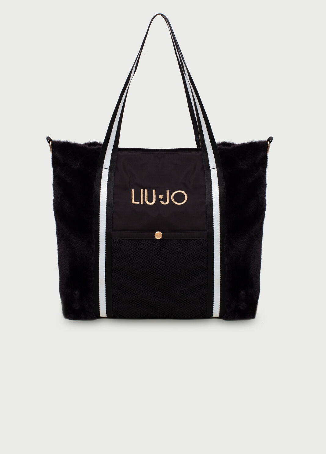 Shopping bag with logo Black Liu Jo - large image number 0