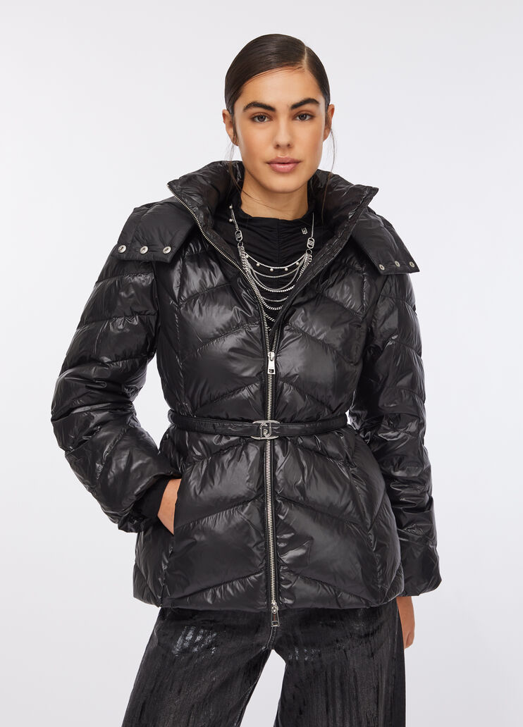 Piumino con cappuccio nero Liu Jo - medium