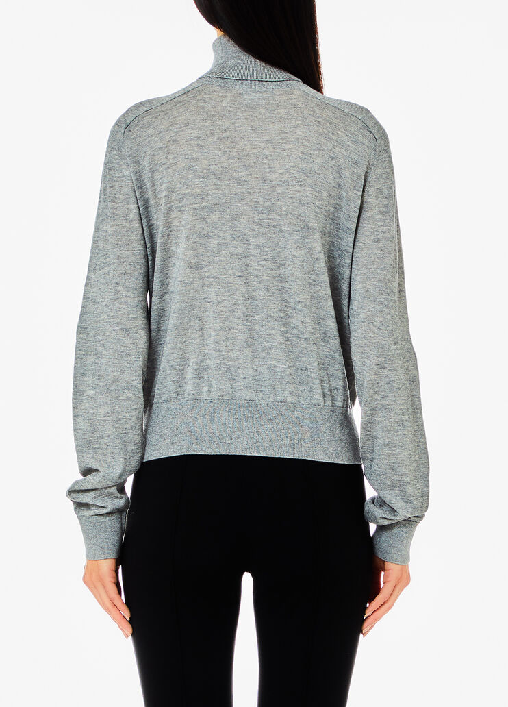 Pull à col roulé en coton et cachemire gris Liu Jo - medium Pull à col roulé en coton et cachemire gris Liu Jo - medium