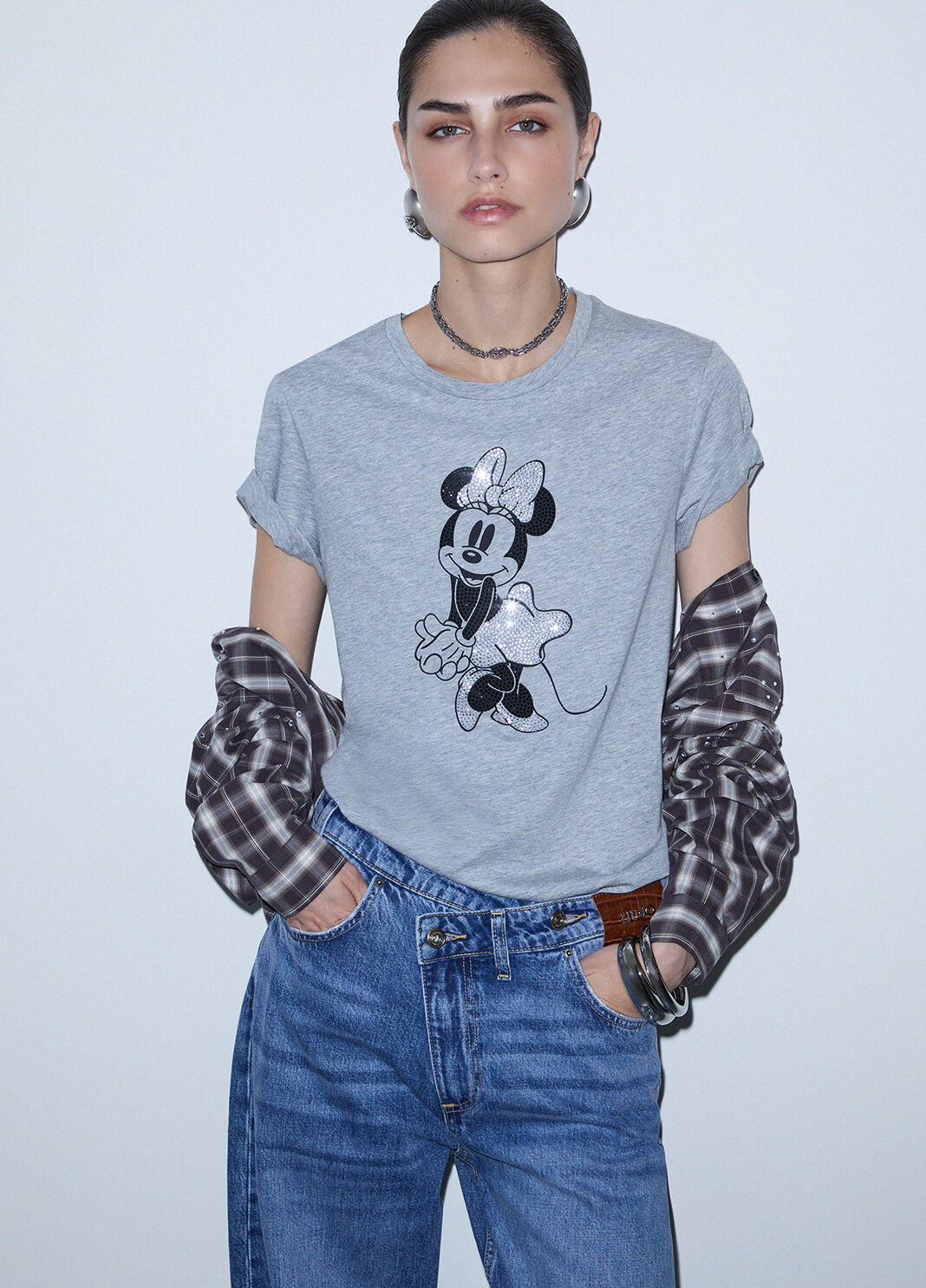 T-shirt imprim&eacute; gris Liu Jo - large image number 2