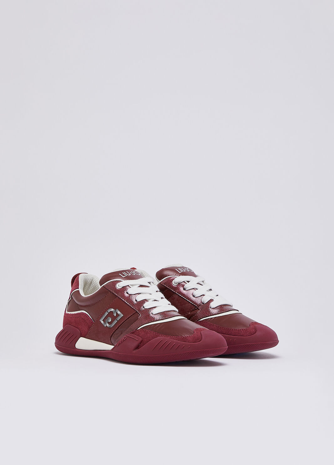 Sneakers in nylon and patent leather cherry red Liu Jo - large image number 1