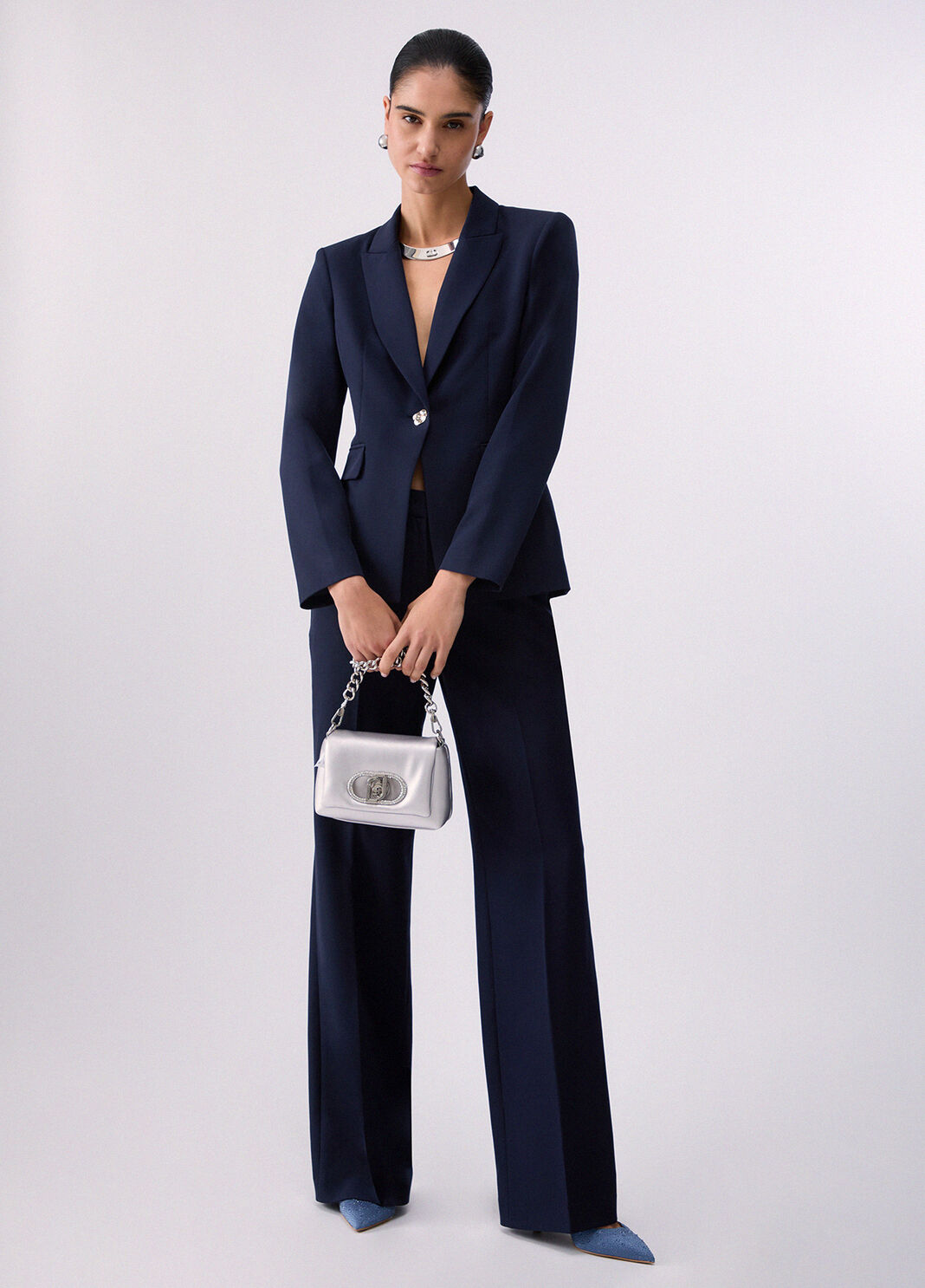 Slim-fit blazer blue Liu Jo - large image number 5