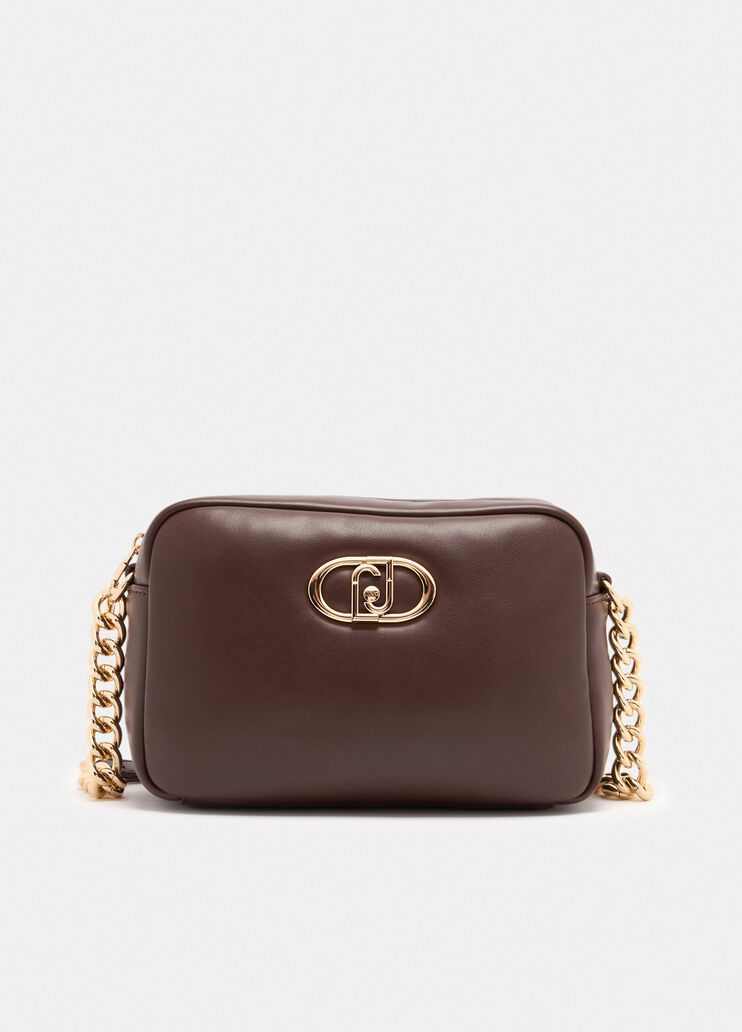 Medium LaPuffy crossbody bag dark brown Liu Jo - medium