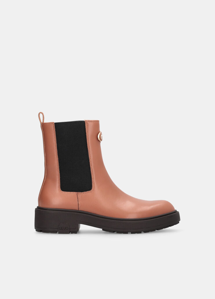 Leather beatles ankle boots beige Liu Jo - large image number 1 Leather beatles ankle boots beige Liu Jo - large image number 1