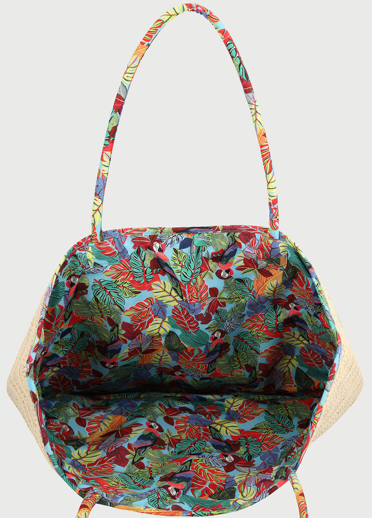 Straw beach bag Multi-coloured print Liu Jo - large image number 4