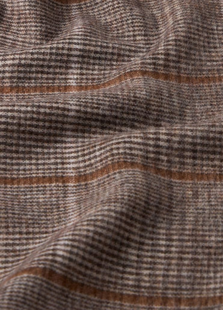 Glen plaid wool stole beige Liu Jo - large image number 4