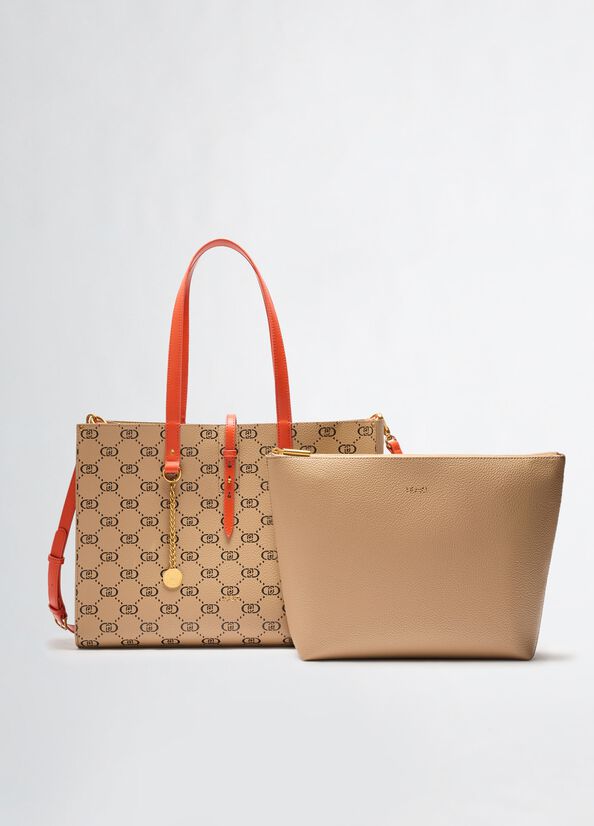 Große Tote Bag Monogramm Beige Liu Jo - large image number 1