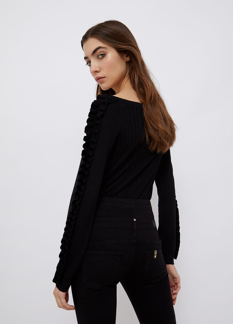 Jumper with ruching black Liu Jo - large image number 1