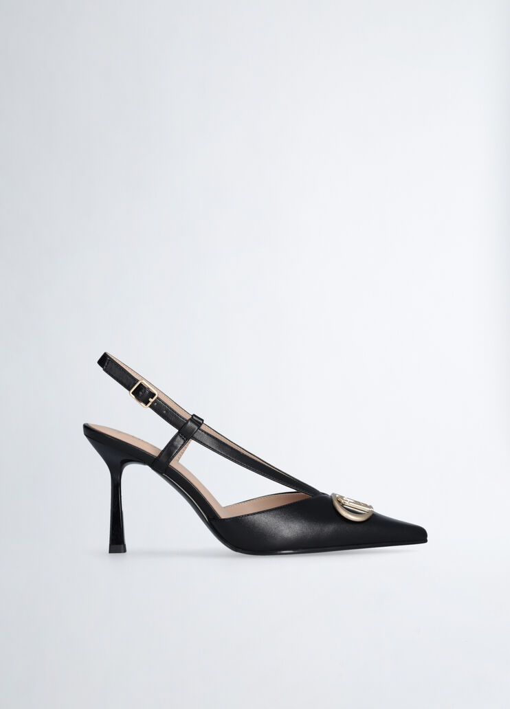 Slingbacks with maxi-logo black Liu Jo - medium Slingbacks with maxi-logo black Liu Jo - medium