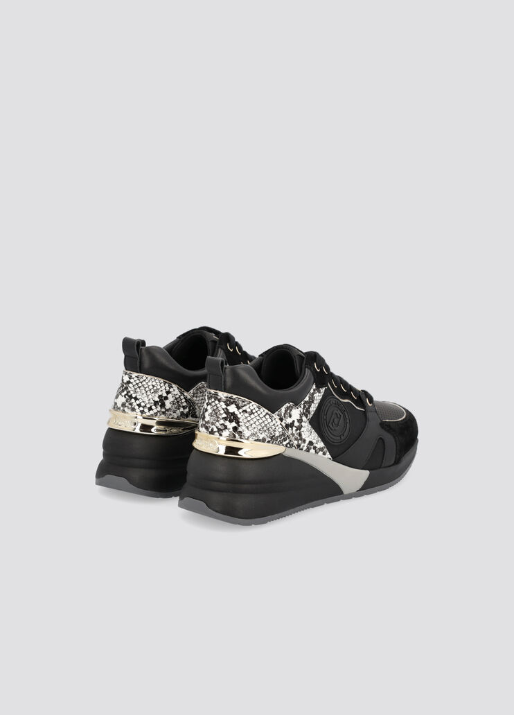Python-print sneakers black/cream Liu Jo - large image number 2 Python-print sneakers black/cream Liu Jo - large image number 2