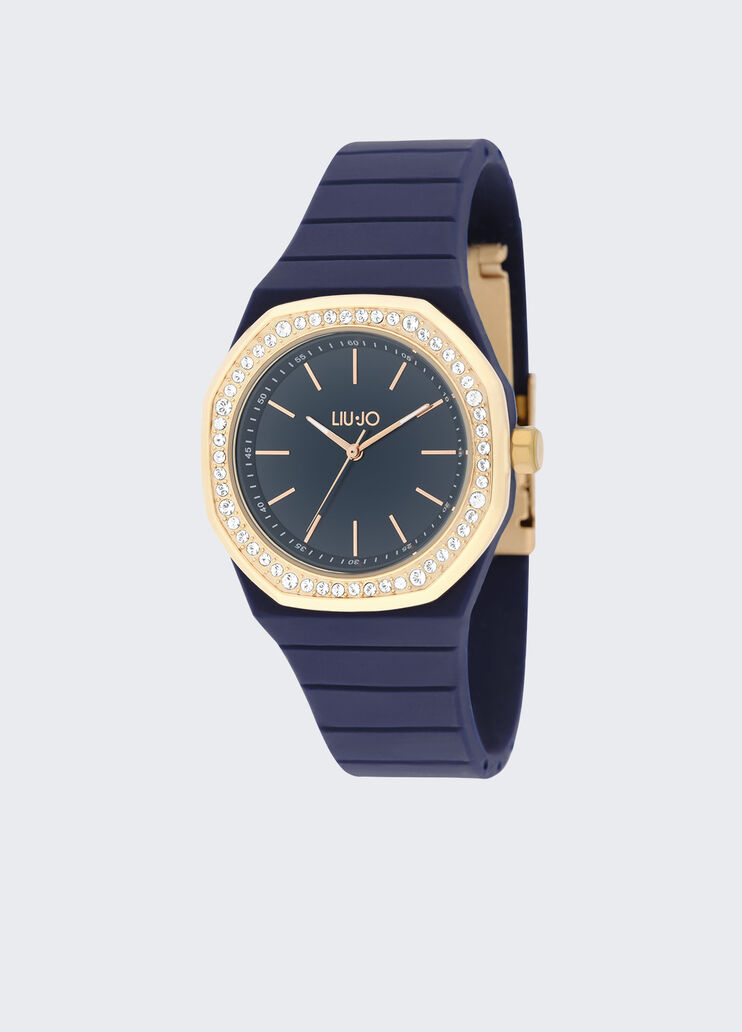 Watch with silicone strap blue Liu Jo - large image number 0 Watch with silicone strap blue Liu Jo - large image number 0