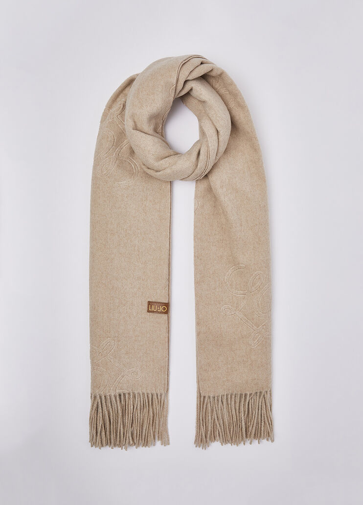 &Eacute;tole avec logo monogramme camel Liu Jo - medium