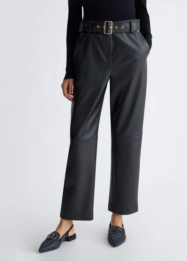 Pantalón de tejido revestido negro Liu Jo - medium Pantalón de tejido revestido negro Liu Jo - medium