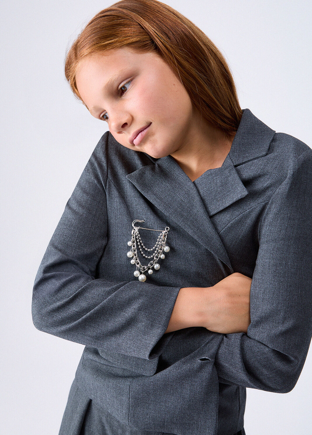 Jacket with Jewel Brooch dark green Liu Jo - large image number 0