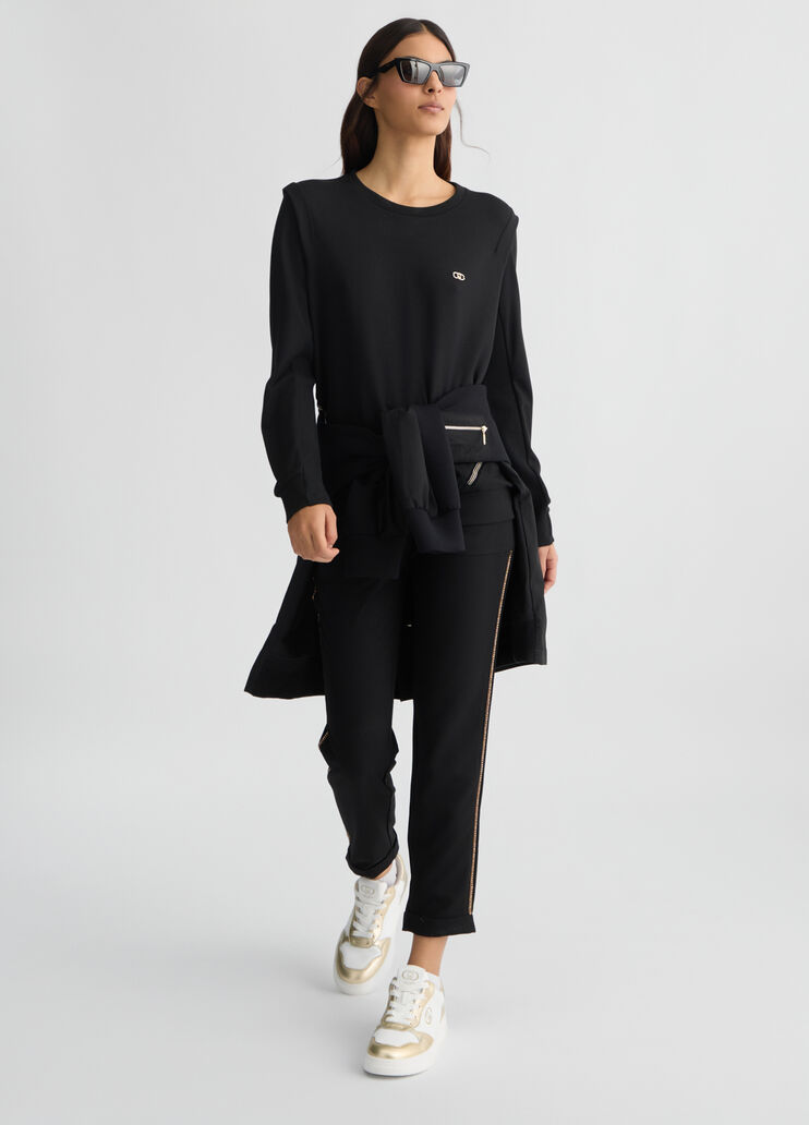 Black sweatshirt black Liu Jo - large image number 5 Black sweatshirt black Liu Jo - large image number 5