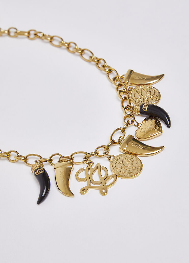 Collier &agrave; breloques noir Liu Jo - medium