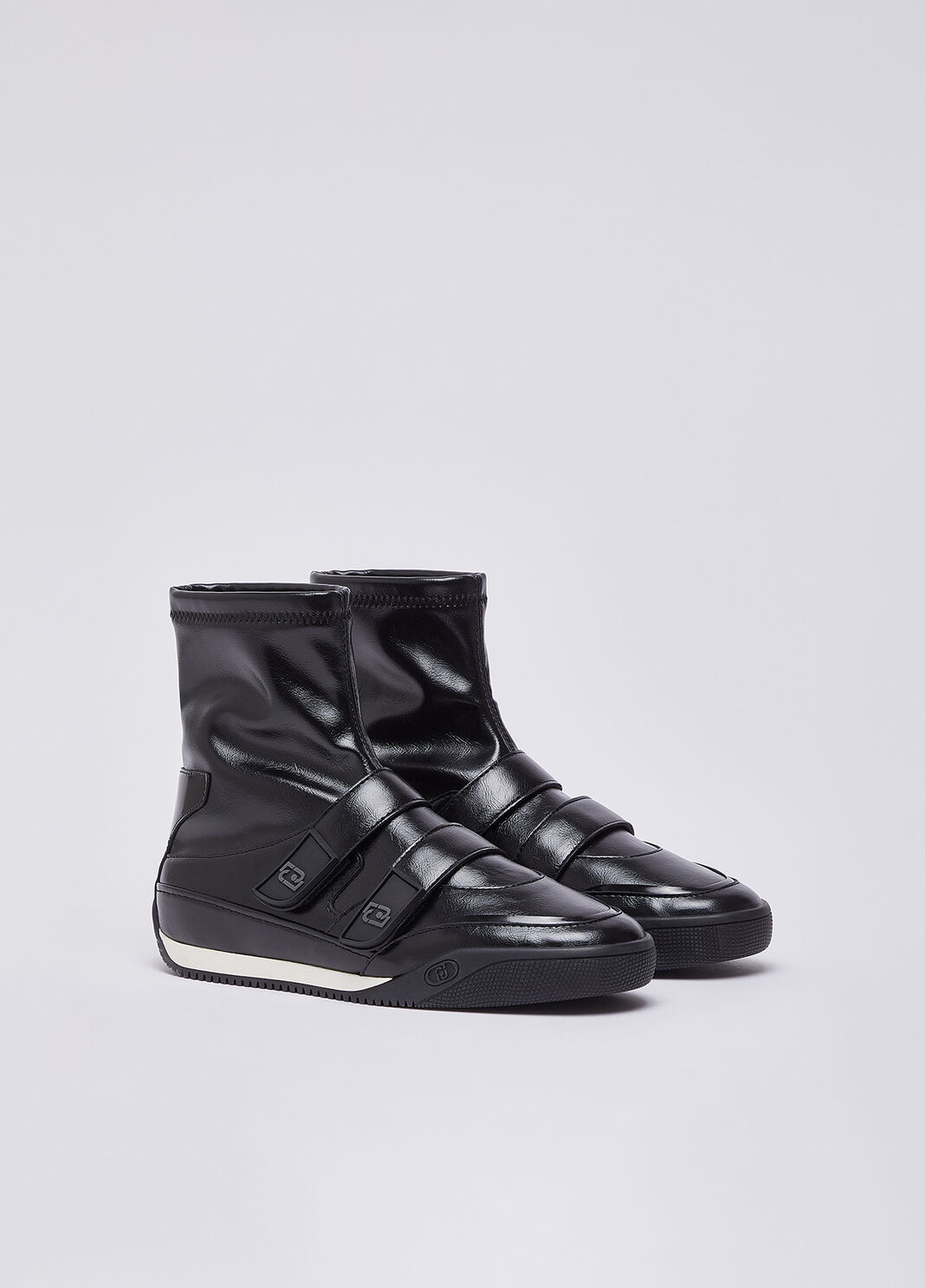 High-top sneakers with velcro black Liu Jo - large image number 1