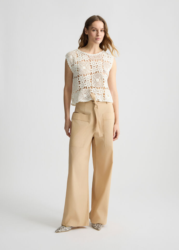 Beige poplin trousers beige Liu Jo - medium Beige poplin trousers beige Liu Jo - medium
