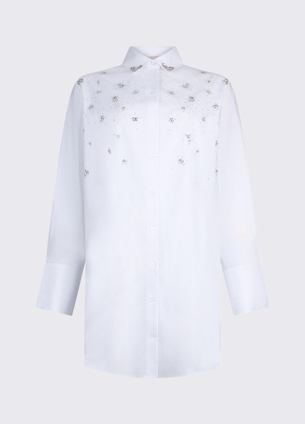 Hemdblusenkleid mit Schmuckstickereien Wei&szlig; Liu Jo - large image number 6