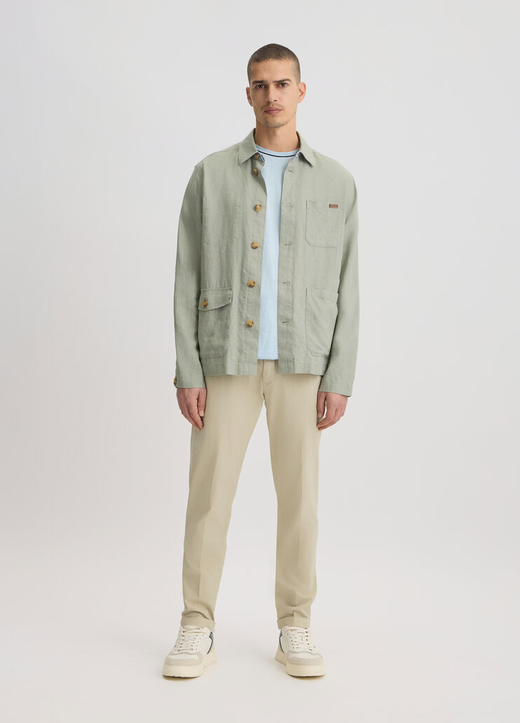 100% linen field jacket sage Liu Jo - medium 100% linen field jacket sage Liu Jo - medium