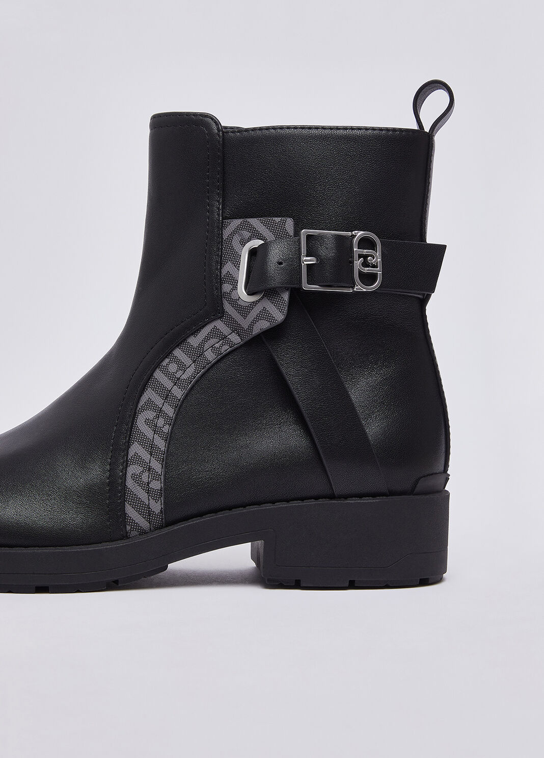 Ankle boots beatles in leather black Liu Jo - large image number 4
