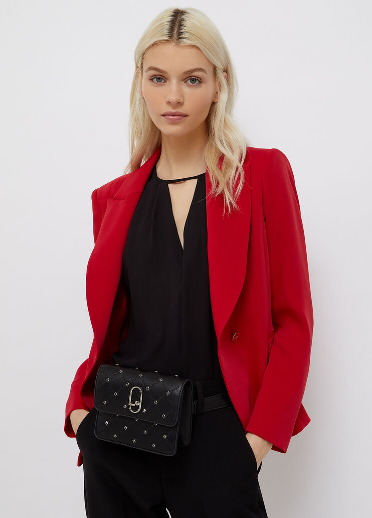 Поясная сумка с логотипом и роскошной отделкой чёрный Liu Jo - large image number 1