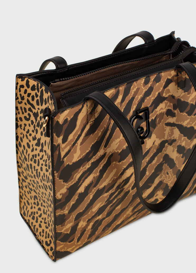 Shopping bag with logo Brown Liu Jo - large image number 3 Shopping bag with logo Brown Liu Jo - large image number 3