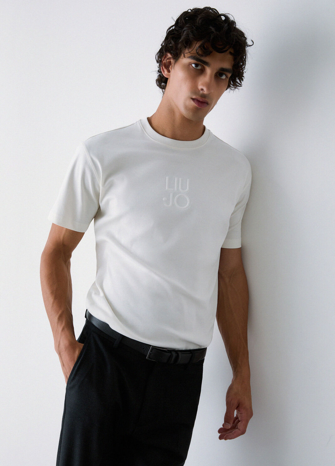 Interlock Jersey T-shirt white Liu Jo - large image number 3