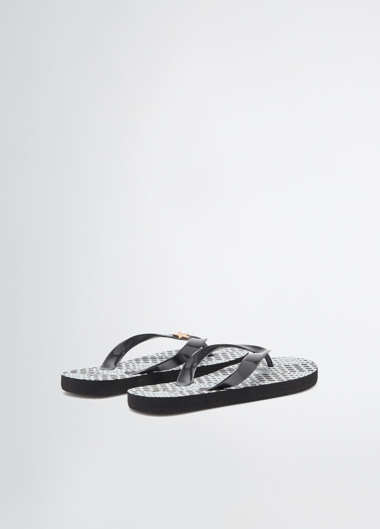 Thong sandals with polka-dot print white/black Liu Jo - large image number 5 Thong sandals with polka-dot print white/black Liu Jo - large image number 5