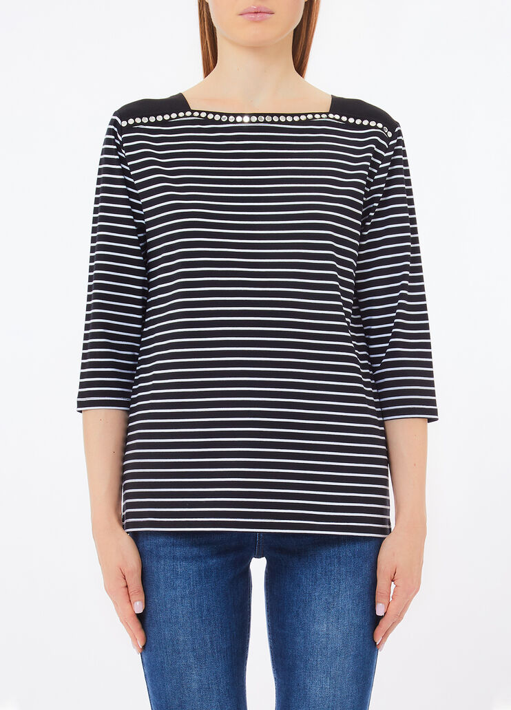 Gestreiftes Shirt Schwarz Liu Jo - medium