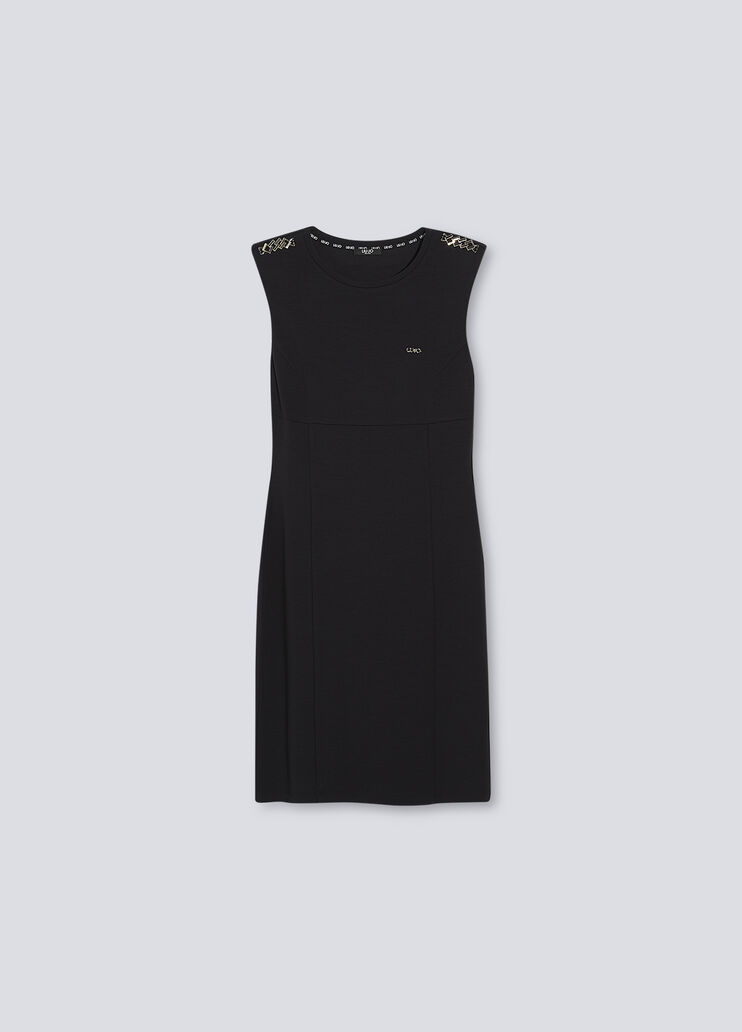 Платье с роскошными цепочками чёрный Liu Jo - large image number 4