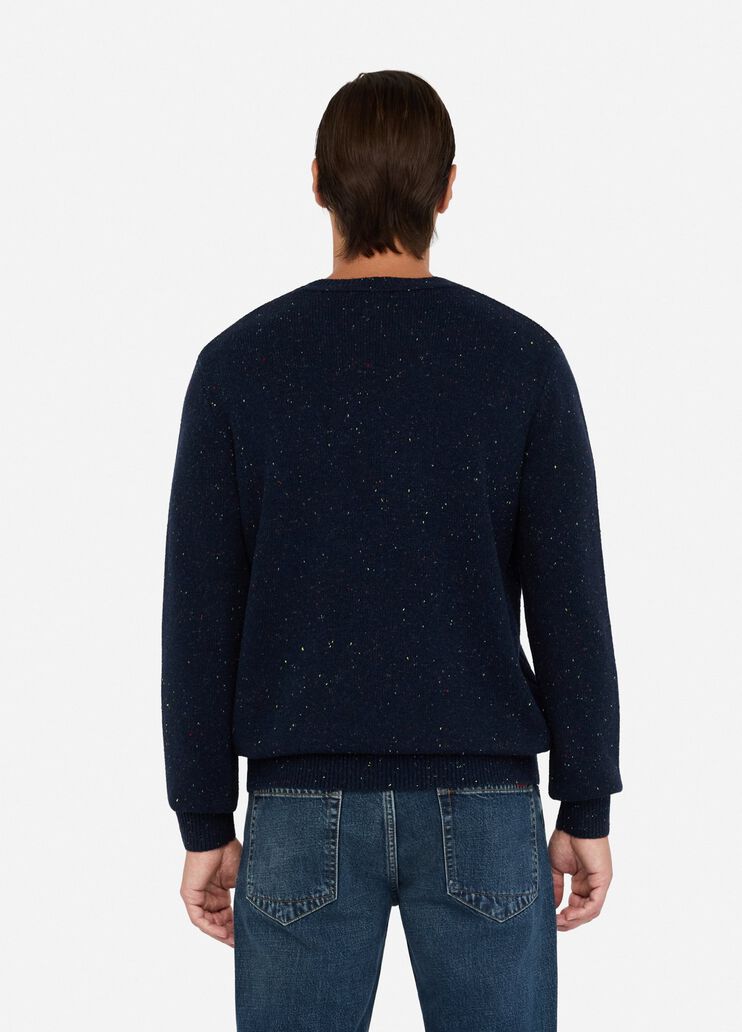 Zopfmusterpullover aus Wolle Dunkelblau Liu Jo - large image number 1