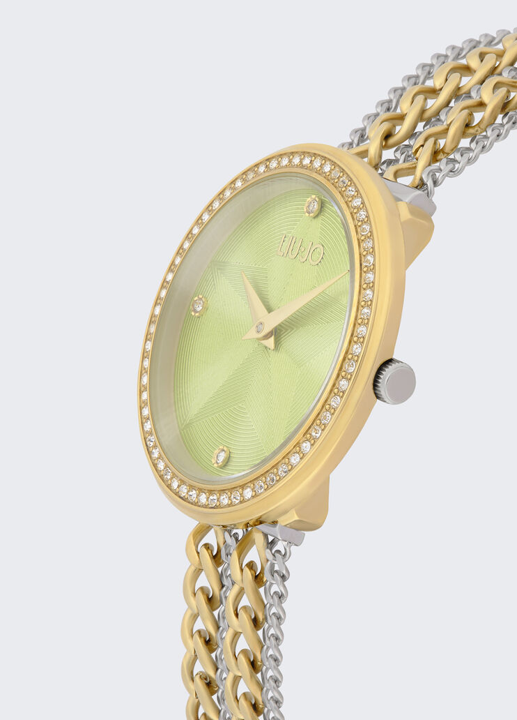 Steel multi-strand watch green Liu Jo - large image number 3