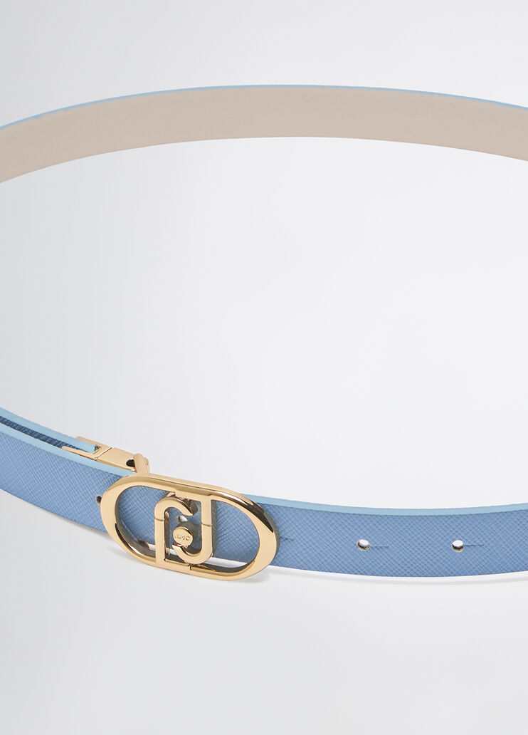 Reversible belt light blue Liu Jo - large image number 2 Reversible belt light blue Liu Jo - large image number 2