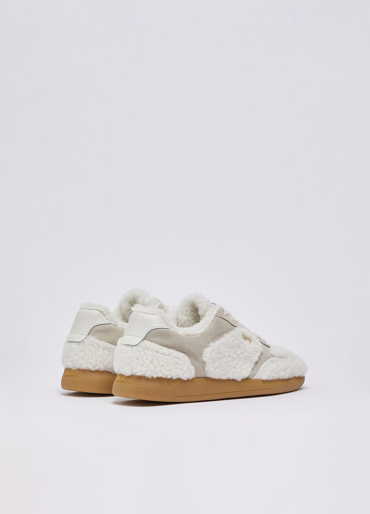 Sneakers aus Material teddy Milchwei&szlig; Liu Jo - medium