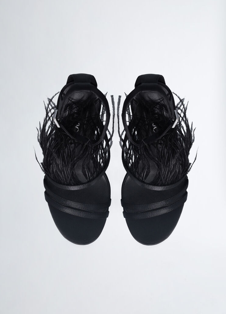 Elegant sandals with feathers black Liu Jo - large image number 4 Elegant sandals with feathers black Liu Jo - large image number 4