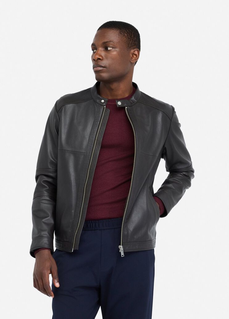 Leather biker jacket chocolate Liu Jo - medium Leather biker jacket chocolate Liu Jo - medium