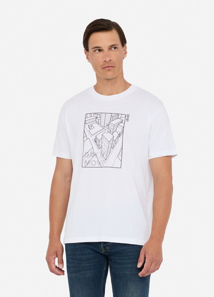Cotton T-shirt with print white Liu Jo - medium Cotton T-shirt with print white Liu Jo - medium