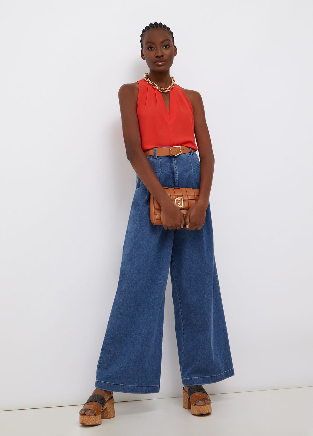 Eco-friendly top coral Liu Jo - large image number 3