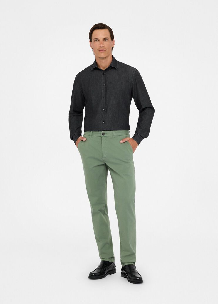 Chinohose aus Satin Militärgrün Liu Jo - medium Chinohose aus Satin Militärgrün Liu Jo - medium