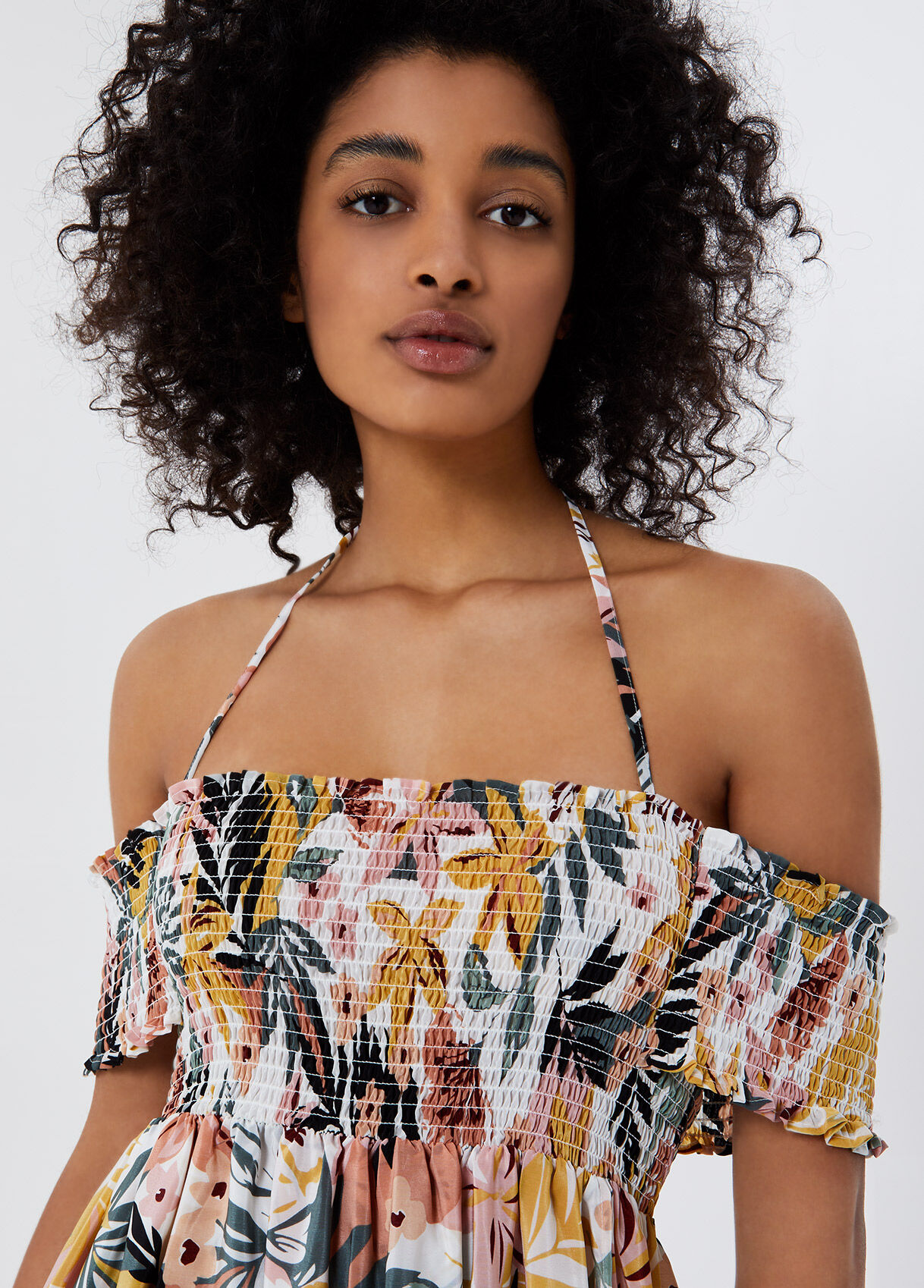 Long dress with print