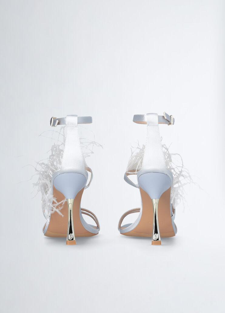 Elegant sandals with feathers light blue Liu Jo - large image number 6 Elegant sandals with feathers light blue Liu Jo - large image number 6